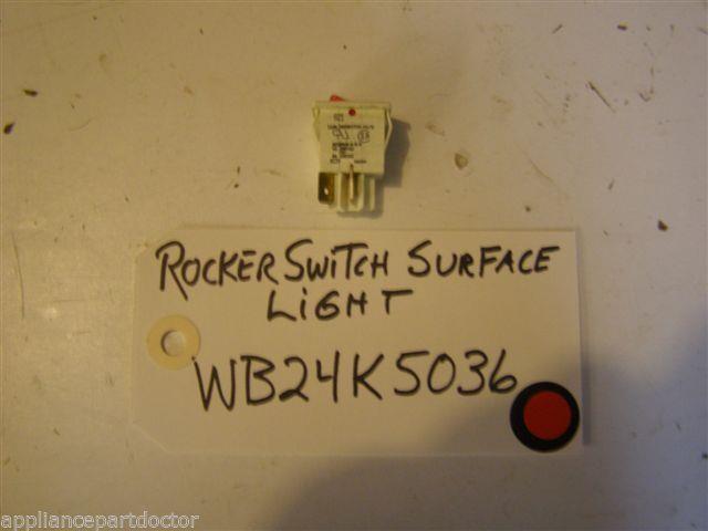 KENMORE STOVE WB24K5036 Rocker Switch Surface Light USED PART KENMORE STOVE WB24K5036 Rocker Switch Surface Light USED PART